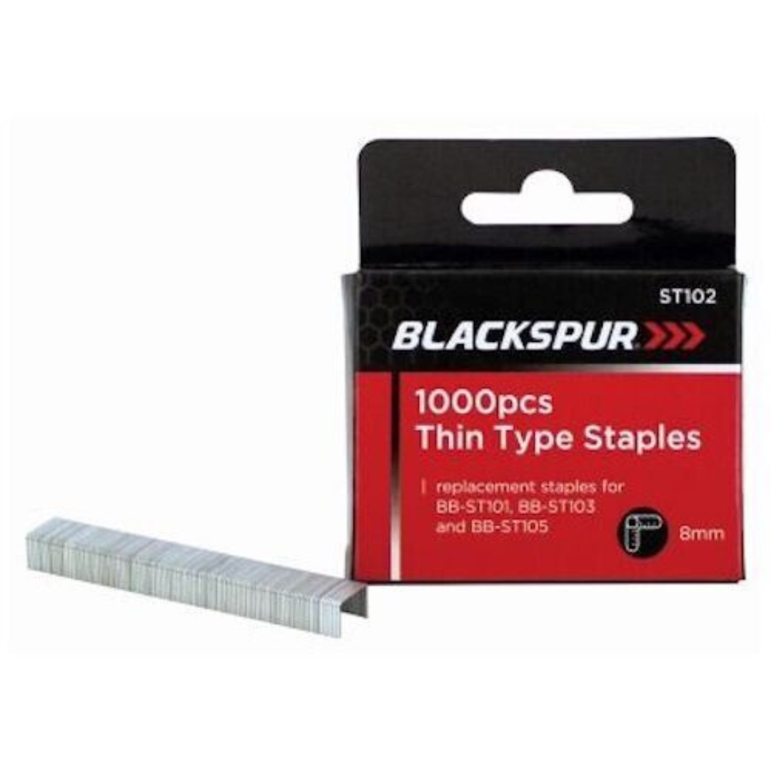 Blackspur Bb-st102 Thin Type Staples 8mm Blackspur Bb-st102 Thin Type Staples 8mm